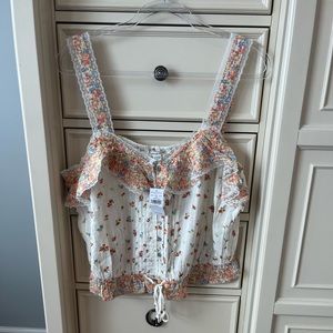 American Eagle floral tank top, size XXL, NWT